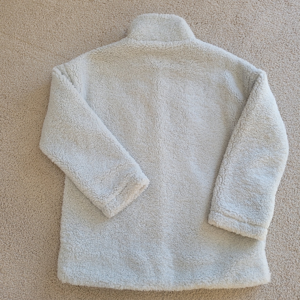 Lou & Grey Cream Cozy and Stylish Sherpa Teddy Jacket Size M - Picture 5 of 12